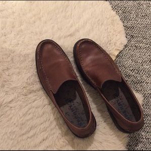 Brown Leather Sperry Loafers